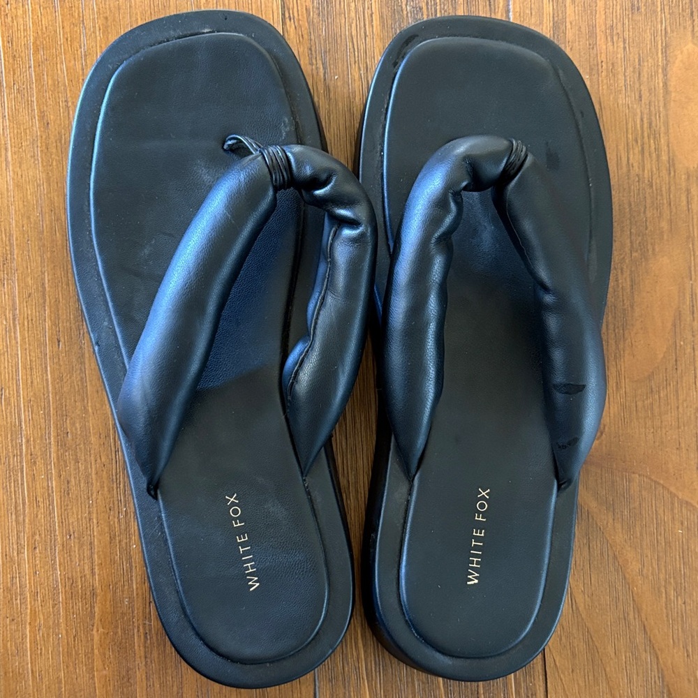 White Fox Boutique Black Sandals